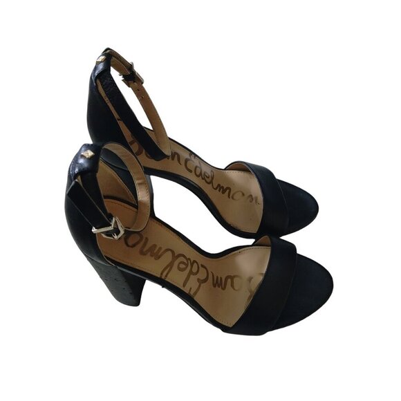 Sam Edelman Women's Size 6M Yoro Black Block Heel Ankle Strap Sandal READ - Picture 1 of 9